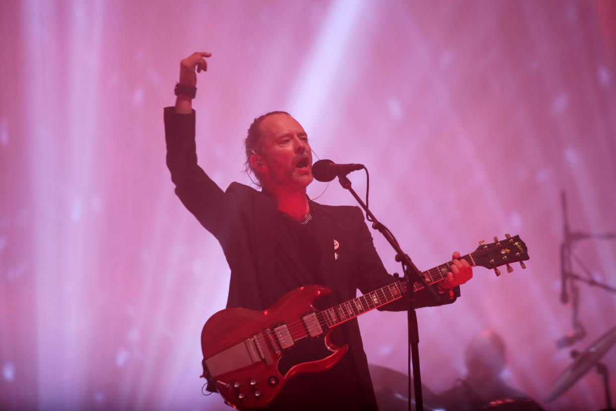 Invite: Radiohead on stage at Glastonbury Festival: PA