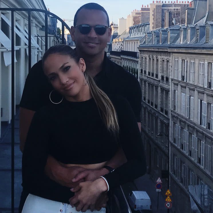 Hace unos días J.Lo compartió esta foto de su viaje a Europa con Álex Rodríguez/Jennifer Lopez/Instagram