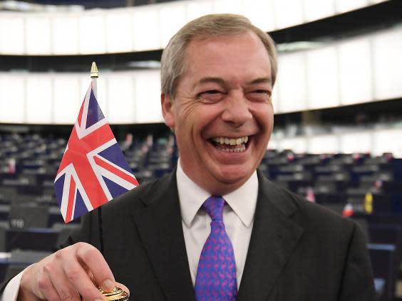 Were Farage and co in cahoots with foreign actors? (AFP/Getty )