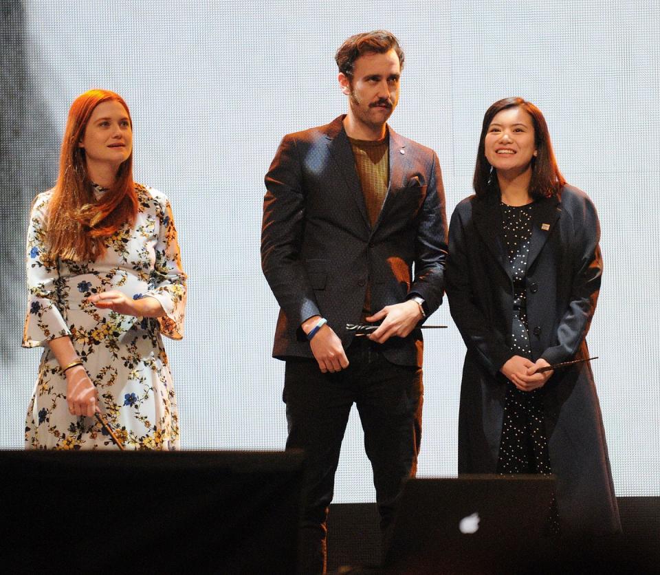 15) Bonnie Wright, Matthew Lewis and Katie Leung