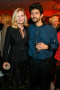 <p>Kirsten Dunst and Ben Whitshaw pose together at a screening for <i>The Power of the Dog</i> during the BFI London Film Festival on Oct. 12 in London. </p>