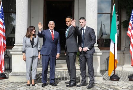 U.S. Vice-President Mike Pence arrives in Dublin