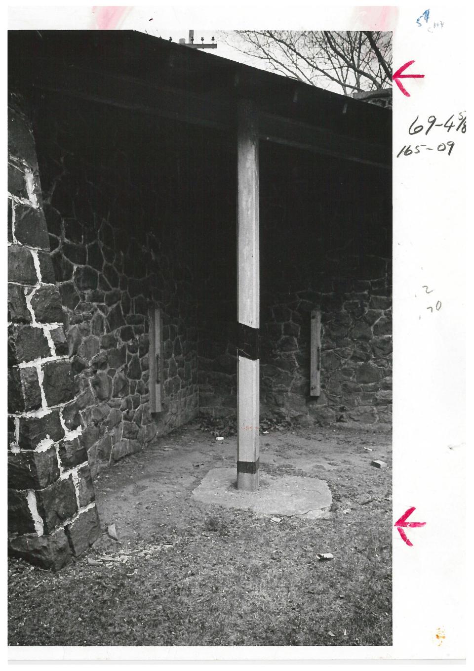 The last whipping post was at the former New County Correctional Institution known as the workhouse, on Greenbank Road, near Prices Corner. The complex was emptied and torn down in the early 1970s and is now a park off Kirkwood Highway and Newport-Gap Pike.