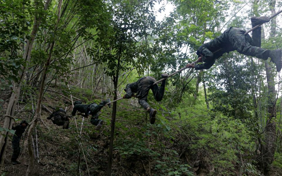 Anti-coup activists undergo basic military training