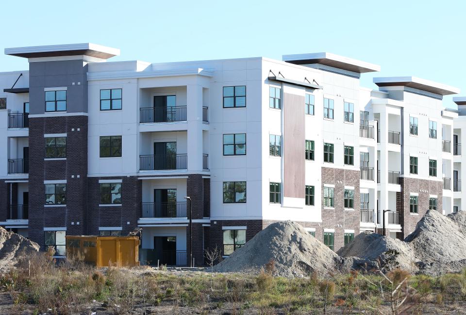 Construction continues at the Nobel on Newberry apartment complex, on the corner of West Newberry Road and SW 122nd Street, west of Gainesville.