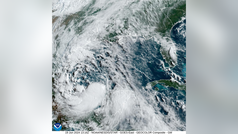 <div>Future tropical system in the Gulf of Mexico (Credit: NOAA)</div>