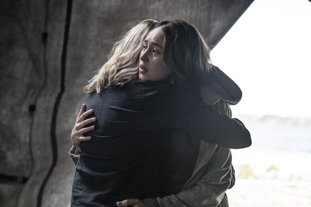 <p>Seth F. Johnson/AMC</p> Kim Dickens and Alycia Debnam-Carey on the 'Fear the Walking Dead' series finale