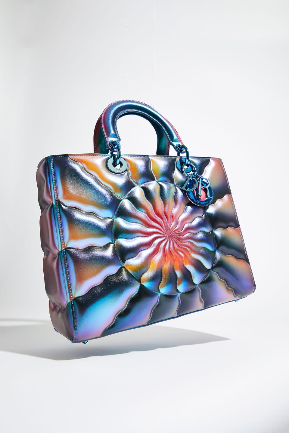 Limited Edition Large Lady Dior Bag in Collaboration with Judy Chicago