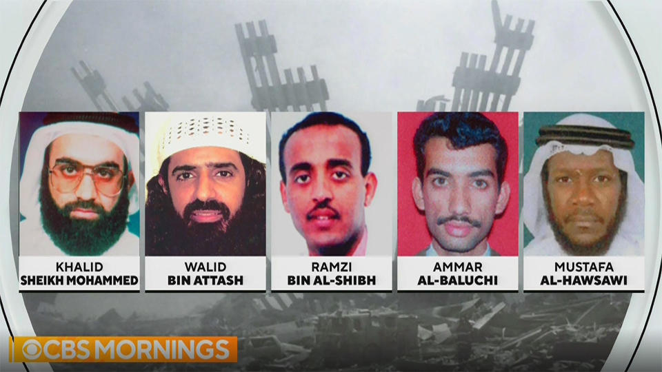 Five 9/11 defendants currently held at Guantanamo Bay, Cuba.  / Credit: CBS News