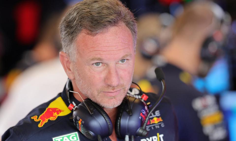 <span>Christian Horner attended a meeting at an undisclosed central London location on Friday.</span><span>Photograph: Giuseppe Cacace/AFP/Getty Images</span>