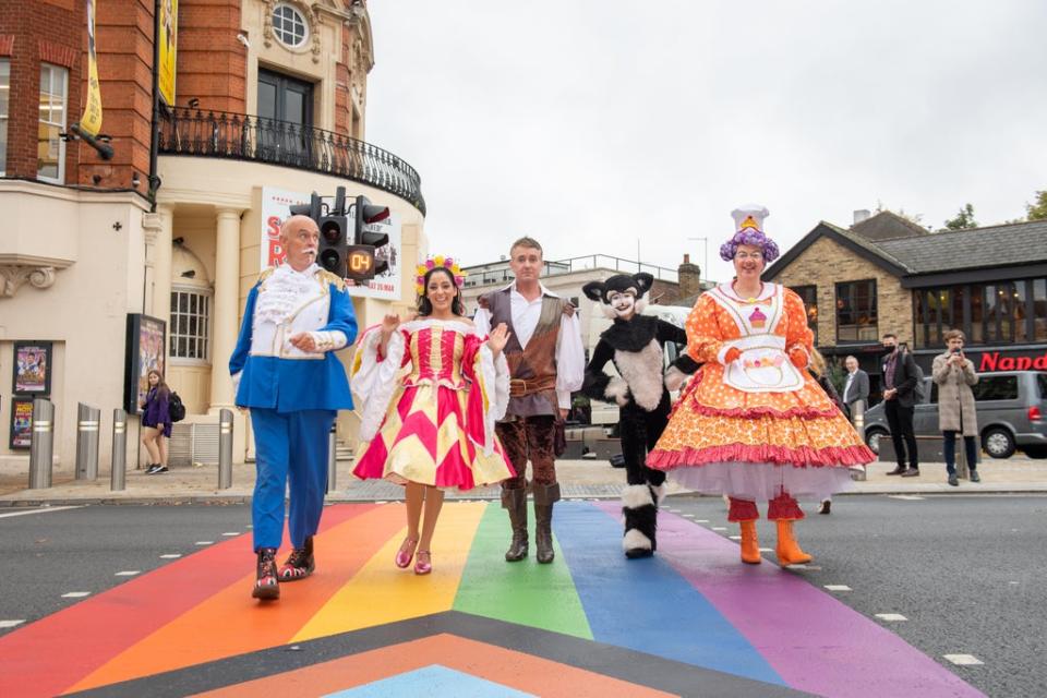 The cast of Dick Whittington