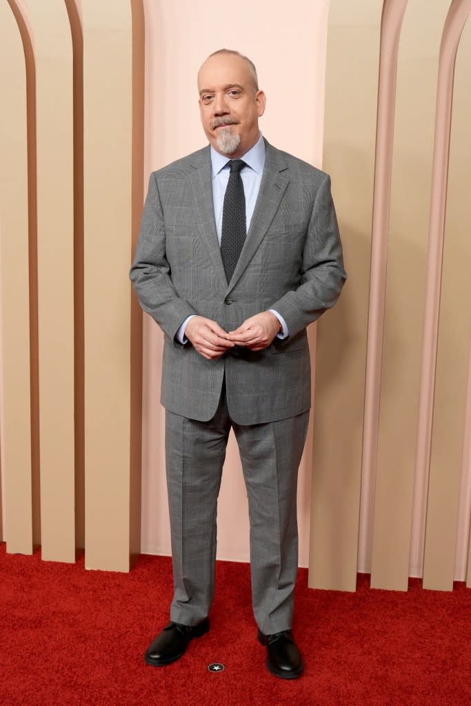 Giamatti attends the 96th Oscars Nominees Luncheon at The Beverly Hilton on February 12, 2024 in Beverly Hills, California