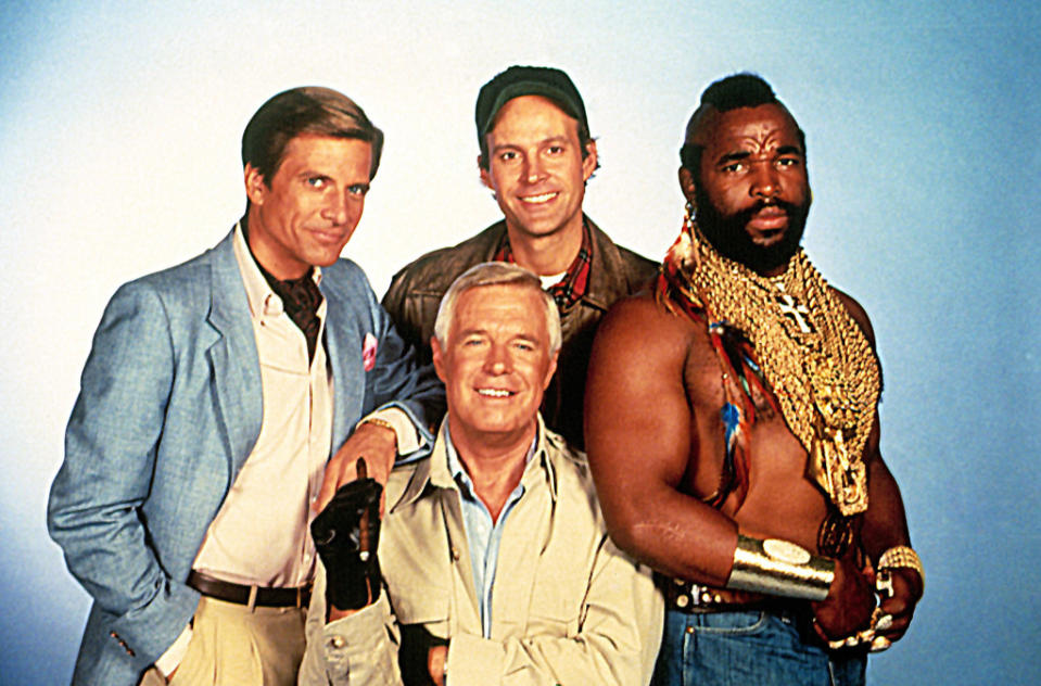 So if you had a problem, and no one else could help, and you could find them, which version of "The A-Team" would you hire? Let us know in the comments. <a href="http://movies.yahoo.com/showtimes-tickets/movies/1808402981-movie/" data-ylk="slk:Find showtimes and tickets for "The A-Team" movie >>;elm:context_link;itc:0;sec:content-canvas" class="link ">Find showtimes and tickets for "The A-Team" movie >></a>