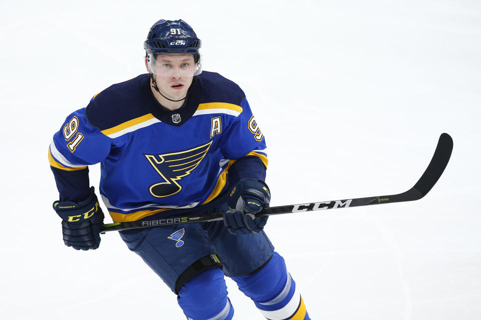 Vladimir Tarasenko is a bonafide superstar on a legitimate Stanley Cup contender. (AP Photo/Billy Hurst)