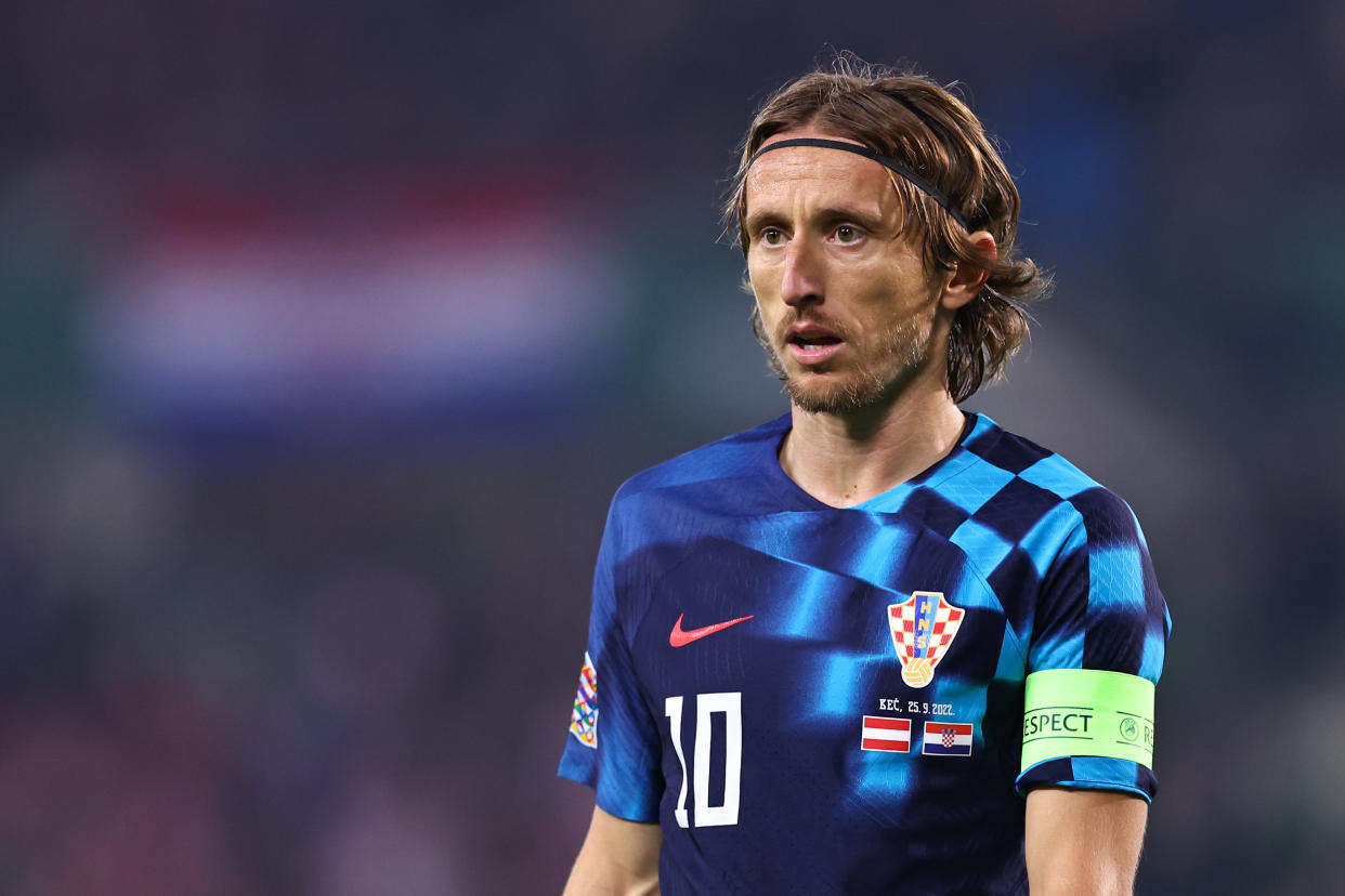 Luka Modric jugará su cuarta Copa del Mundo en Qatar 2022 con la Selección de Croacia (Foto: Robbie Jay Barratt - AMA/Getty Images)