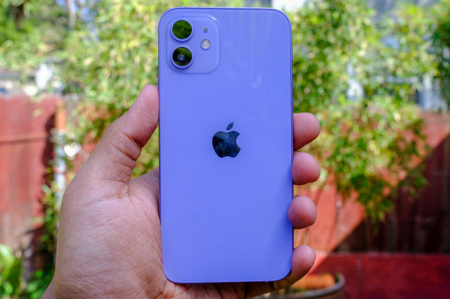 Ogling Apple's purple iPhone 12