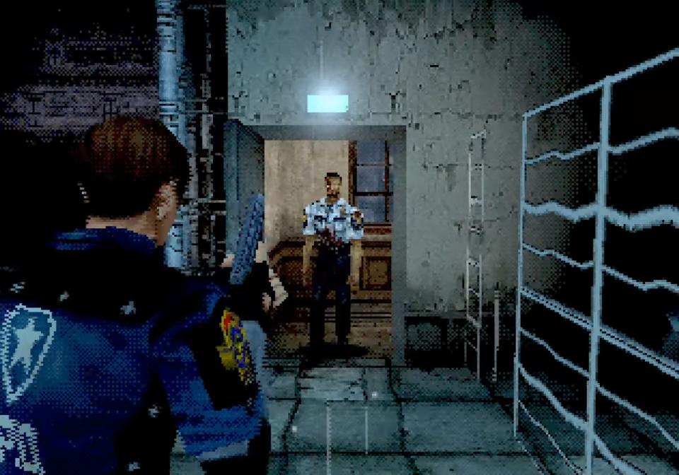PS1-style Resident Evil 2 with over-the-shoulder camera