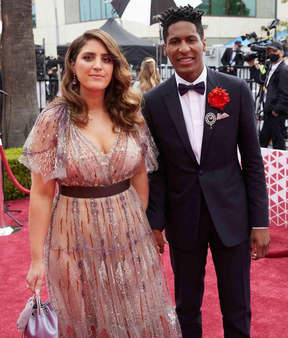 Suleika Jaouad and Jon Batiste attend the 93rd Annual Academy Awards at Union Station on April 25, 2021 in Los Angeles, California