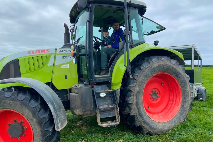 Tractor ride at Landal Whalesborough Resort and Spa