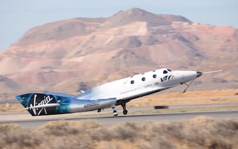 It is the first time Virgin Galactic has completed a power flight since the death of Captain Michael Alsbury in October 2014 - Credit: Virgin Galactic