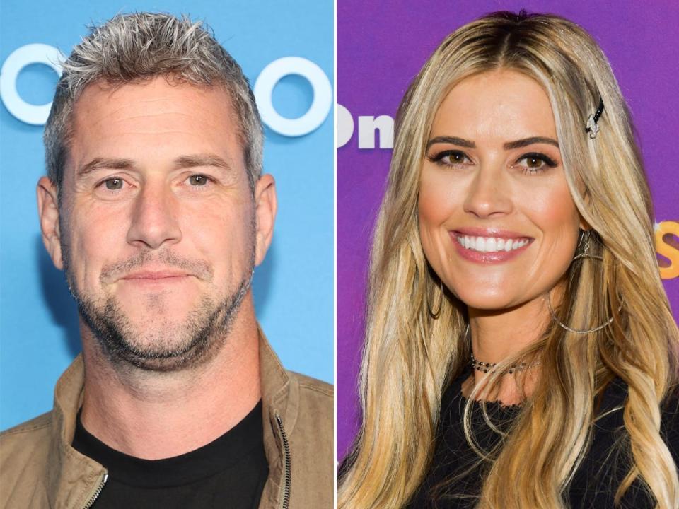 A side-by-side of Ant Anstead and Christina Hall.