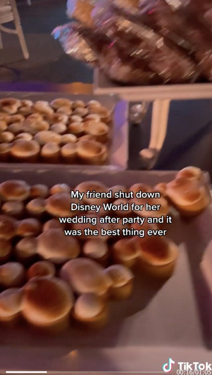 Picture of pastries at the wedding.