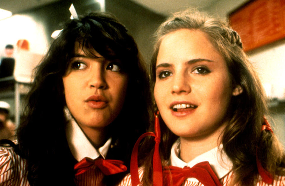 Phoebe Cates and Jennifer Jason Leigh in FAST TIMES AT RIDGEMONT HIGH, 1982.