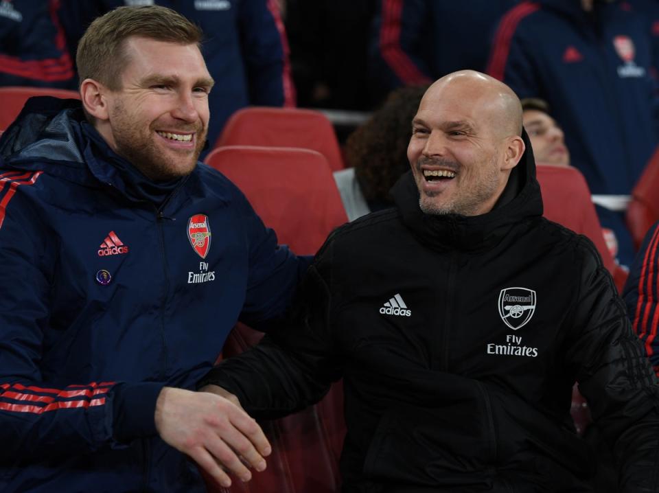 Per Mertesacker did not enjoy his time in the Arsenal dugout (Arsenal FC via Getty Images)