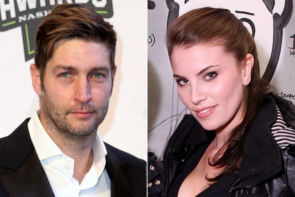 <p>Jared C. Tilton/Getty Images; Chris Weeks/WireImage</p> Jay Cutler and Samantha Robertson