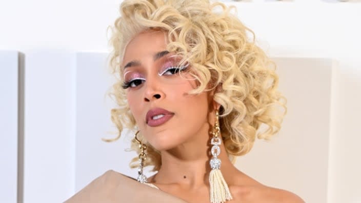Doja Cat attends the Balmain Festival in September as part of Paris Fashion Week Womenswear Spring/Summer 2022 at La Seine Musicale in Boulogne-Billancourt, France. (Photo: Pascal Le Segretain/Getty Images For Balmain)