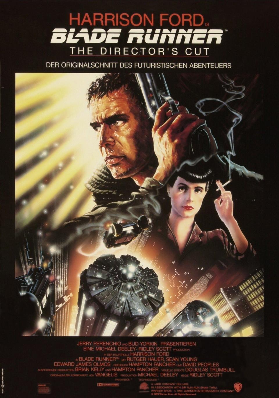 <p> Illustrator John Alvin designed this great poster for Ridley Scott&apos;s sci-fi classic, <em>Blade Runner</em>. Alvin worked on a number of other huge movies including <em>E.T. </em>and <em>Star Wars</em>. </p>