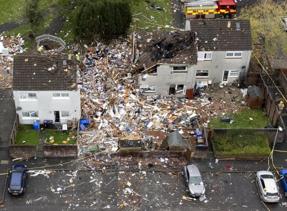 Two adults and two children remain in hospital following the blast (Jane Barlow/PA) (PA Wire)
