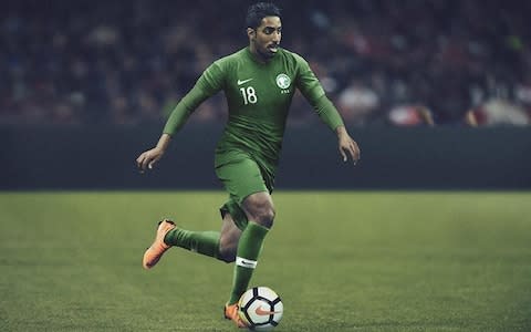 Saudi Arabia 2018 World Cup away kit - Credit: Nike