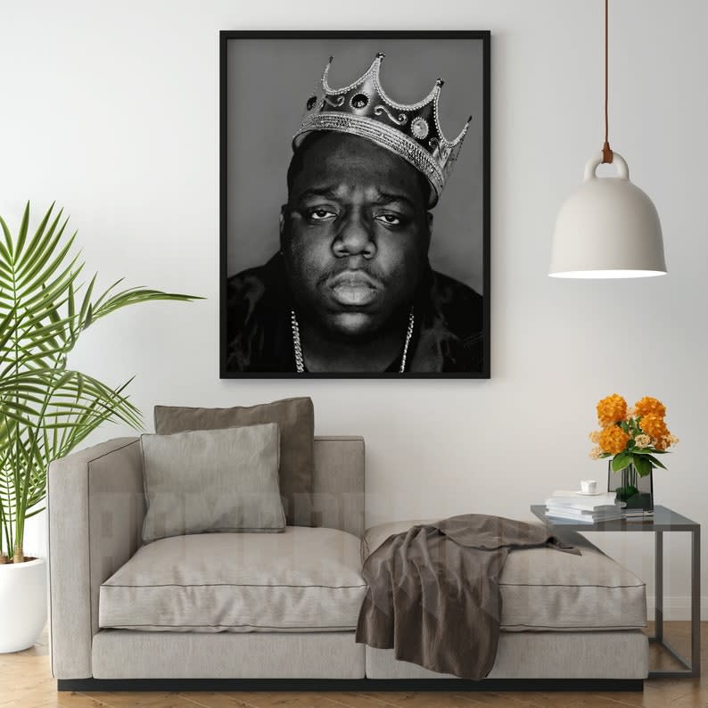 <p><a href="https://clicks.trx-hub.com/xid/hearstcorp_9eb67_cos?q=https%3A%2F%2Fwww.etsy.com%2Flisting%2F1226258645%2Fnotorious-big-poster-biggie-smalls-king&p=https%3A%2F%2Fwww.cosmopolitan.com%2Fstyle-beauty%2Ffashion%2Fg4446%2Fbest-gifts-for-men%2F&utmSource=yahoo-us&utmCampaign=33&utmMedium=syn" rel="nofollow noopener" target="_blank" data-ylk="slk:Shop Now;elm:context_link;itc:0" class="link ">Shop Now</a></p><p>Notorious B.I.G. Crown Poster</p><p>etsy.com</p><p>$23.99</p>