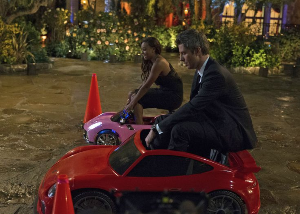 Brittany T. and Arie hit the road. (Photo: ABC)