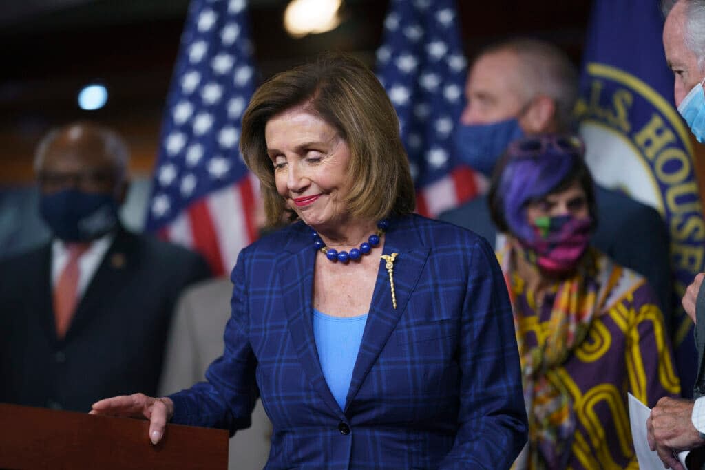 Speaker of the House Nancy Pelosi, D-Calif., in Washington, Friday, July 30, 2021. (AP Photo/J. Scott Applewhite)
