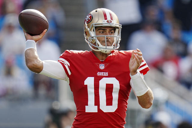 Garoppolo, stingy defense lead 49ers past Panthers 37-15 - The San Diego  Union-Tribune