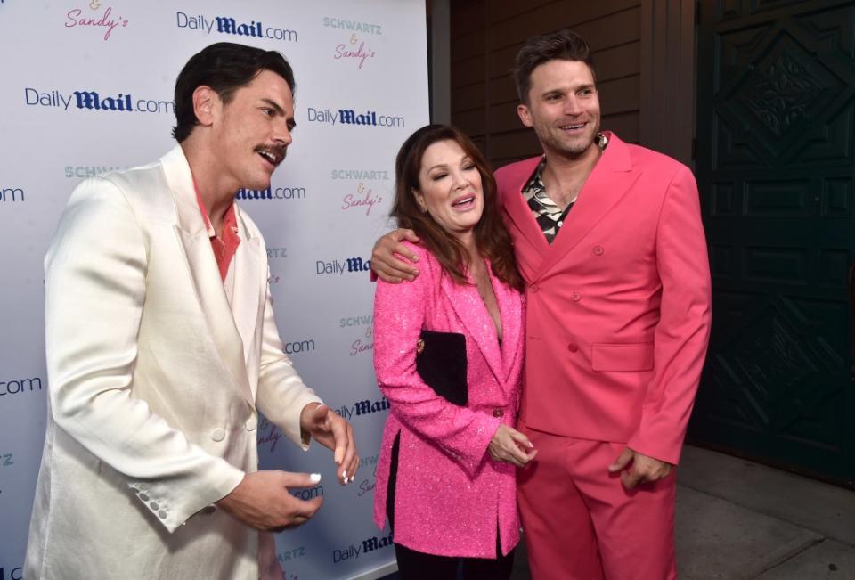 Tom Sandoval, Lisa Vanderpump and Tom Schwartz