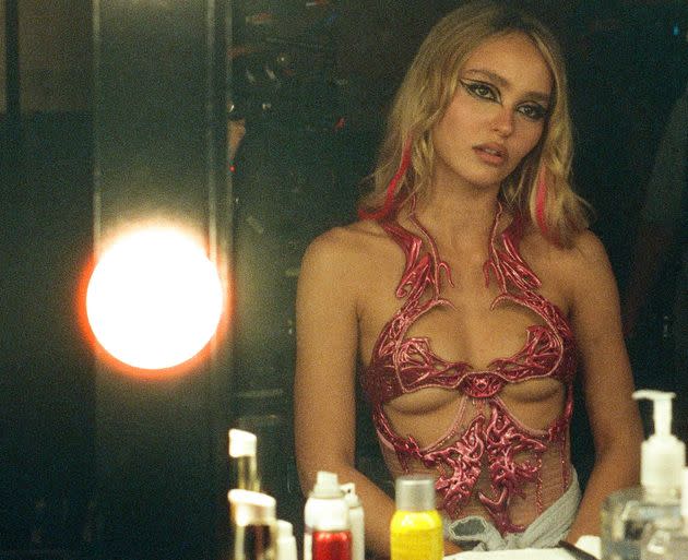 Lily-Rose Depp appears as pop star Jocelyn in HBO's 