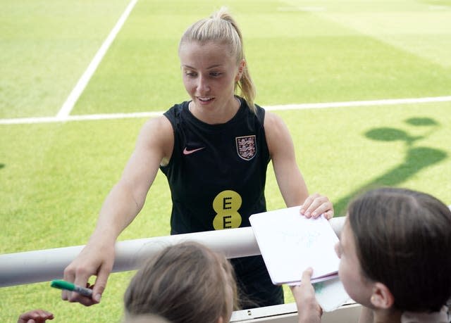 Leah Williamson is embracing the responsibility of leading England at the Euros 