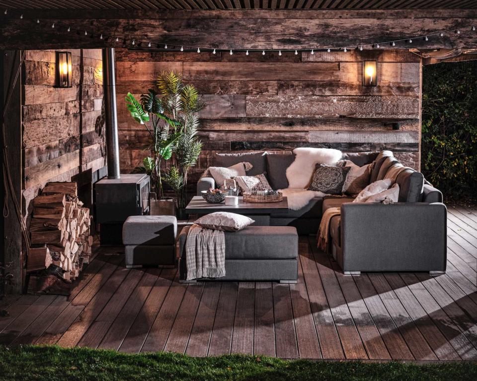 Cozy up a covered deck