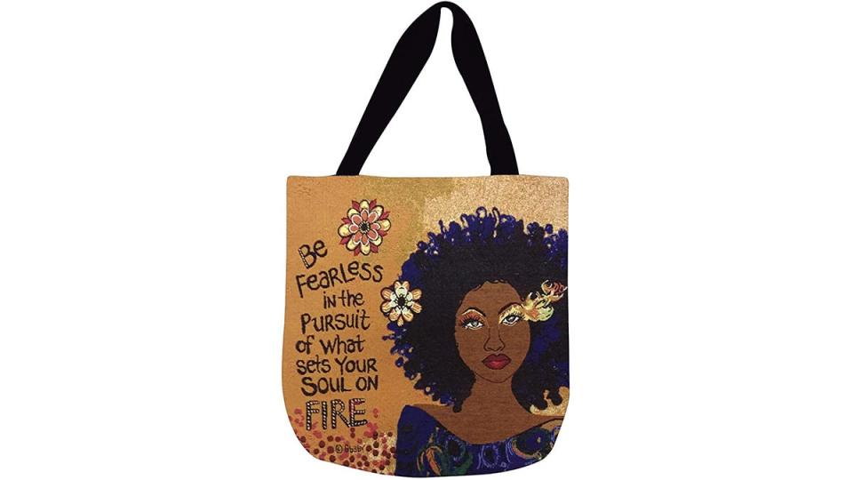 Best black-owned businesses: Shades of Color woven tote bag