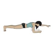 <p><strong>1/ </strong>Starting in plank position raise and straighten your right arm, and hold it so that it's parallel to the rest of your body.</p><p><strong>2/ </strong>Lower to the starting position, then repeat with the other arm raised.</p>