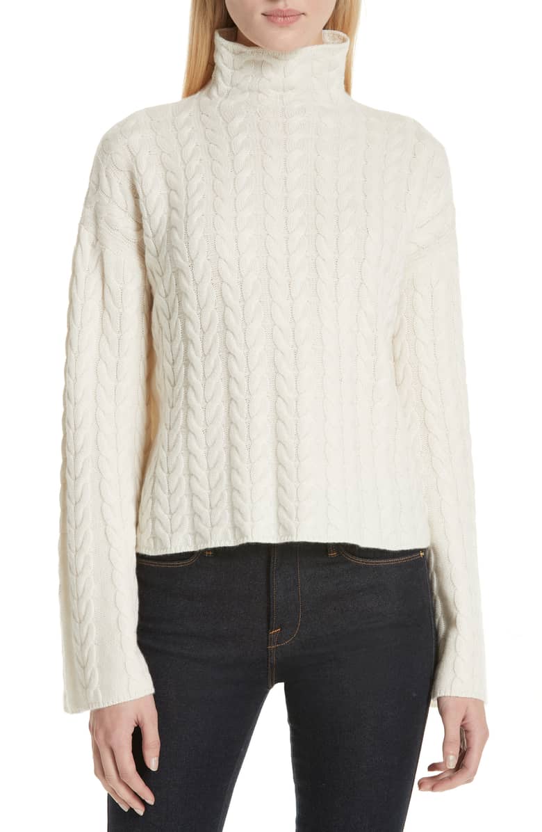 Theory Cable Cashmere Sweater