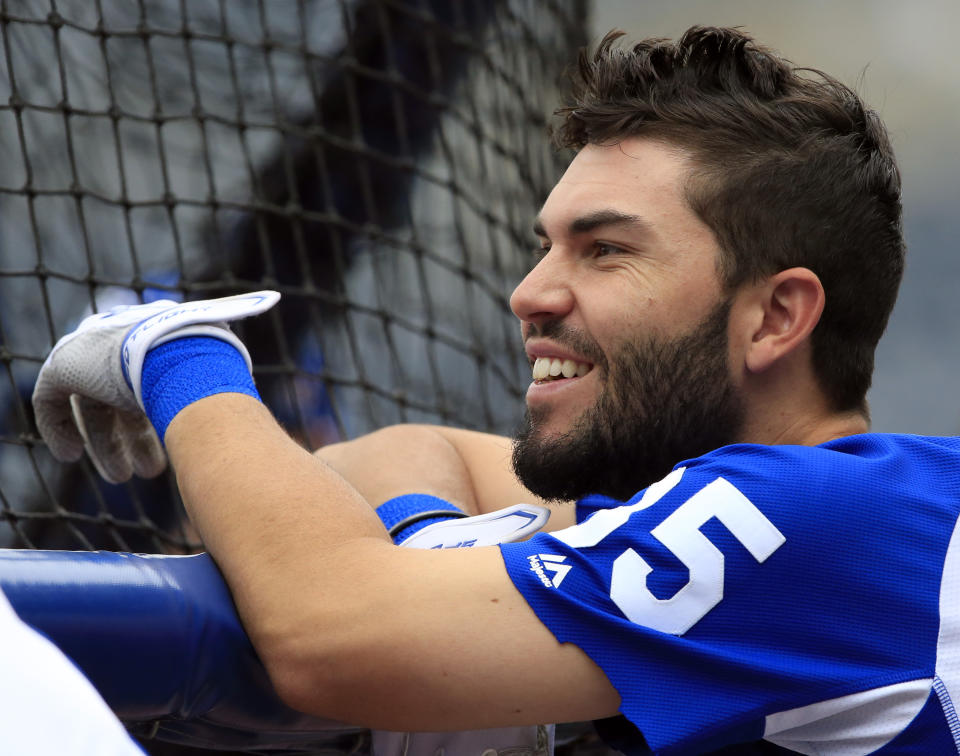 First baseman Eric Hosmer will be the face of the San Diego Padres for the foreseeable future. (AP)