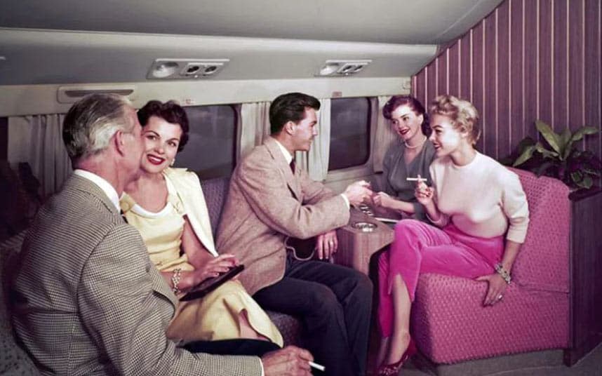 Smoking on a plane – it was once the norm - Airline Ratings Historical Collection