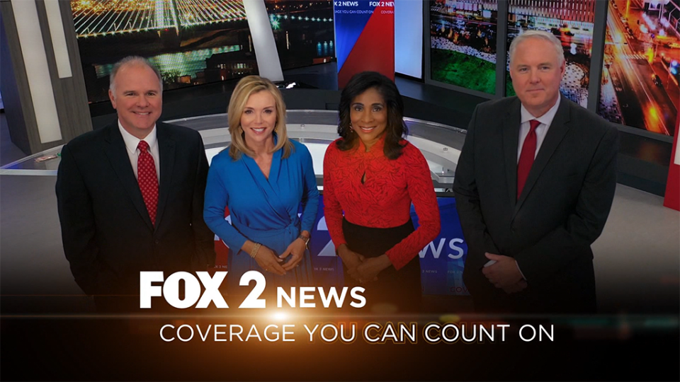 Chief meteorologist Glenn Zimmerman, anchors Mandy Murphey and  Shirley Washington and sports director Martin Kilcoyne share the news for KTVI.