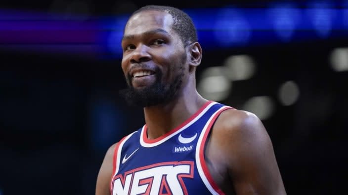 Brooklyn Nets’ Kevin Durant, shown in April, has requested a trade from the Brooklyn Nets, according to a person with direct knowledge of the seismic decision that will undoubtedly have teams scrambling to put together enormous offers for the perennial All-Star. (Photo: Seth Wenig/AP, File)