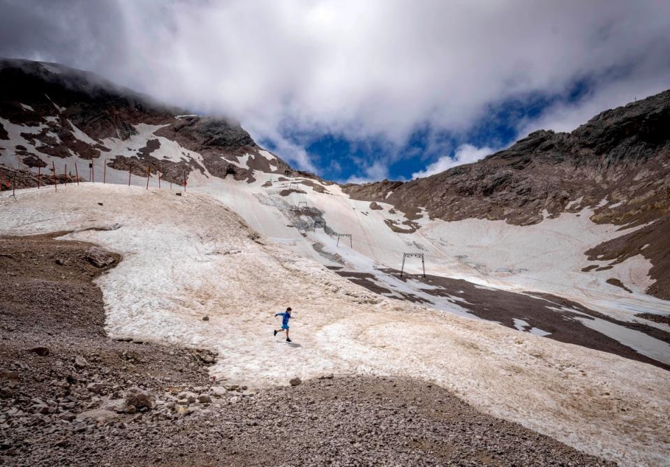 Ice glaciers in Europe’s colder regions is facing continued melting with most of volume lost in recent years due to climate change (Copyright 2022 The Associated Press. All rights reserved)