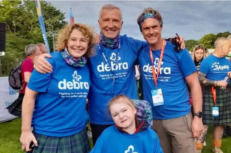 Isla Grist with Graeme Souness and her parents Rachael and Andy